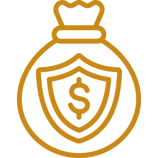 Icono de inversión segura